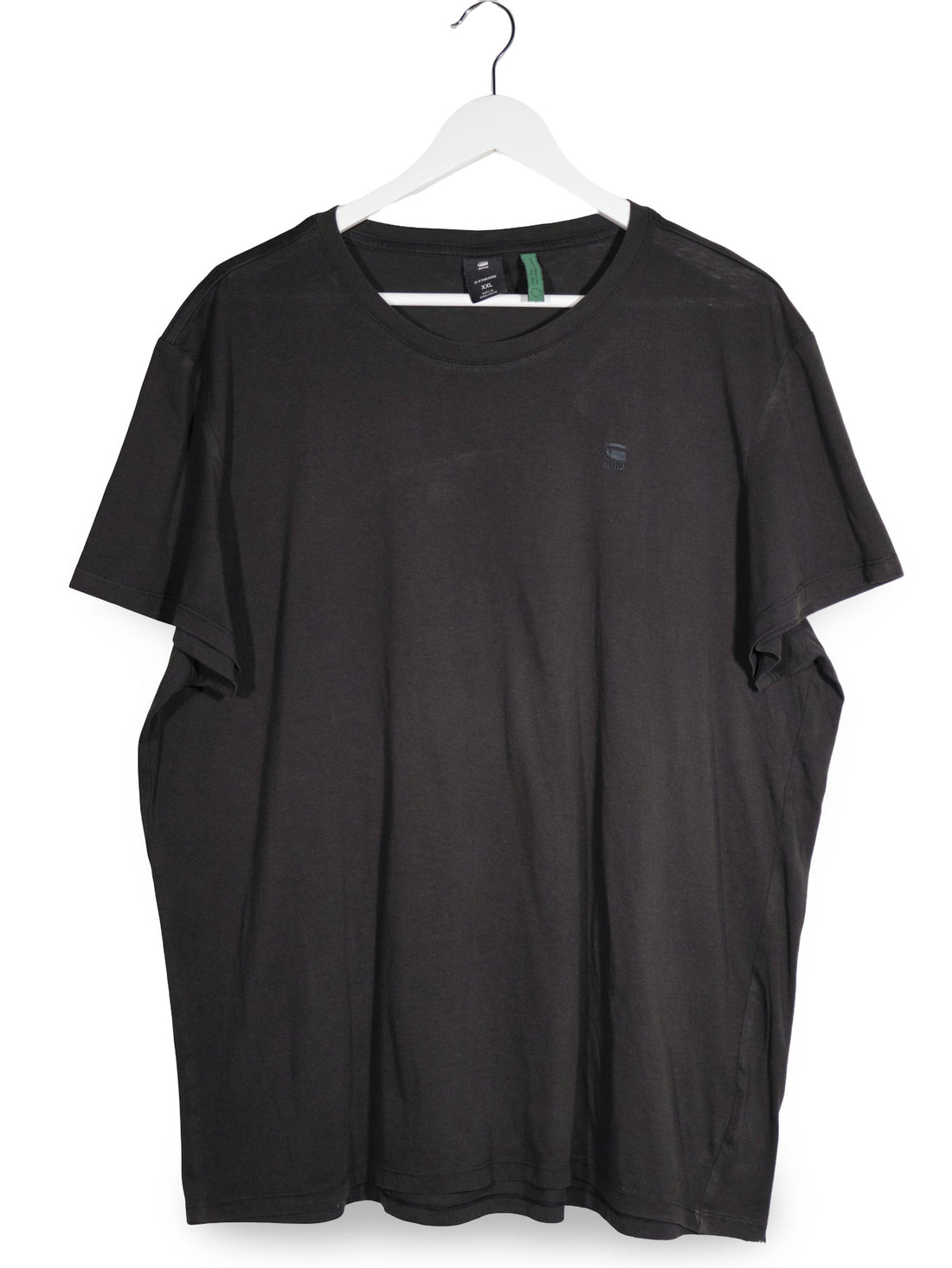 Tricou G-STAR RAW negru mărime XXL vedere din față second-hand premium