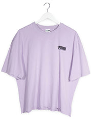 Tricou PUMA lila mărime L vedere din față second-hand premium