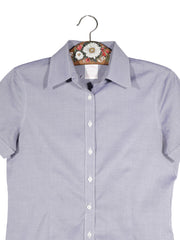 Camasa Brooks Brothers lila deschis mărime S detaliu material și croială second-hand premium