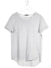 Tricou tighna gri deschis melanj mărime M vedere din față second-hand premium