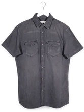 Camasa Jack & Jones negru spălăcit mărime L vedere din față second-hand premium