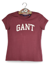 Tricou GANT bordo mărime S vedere din față second-hand premium