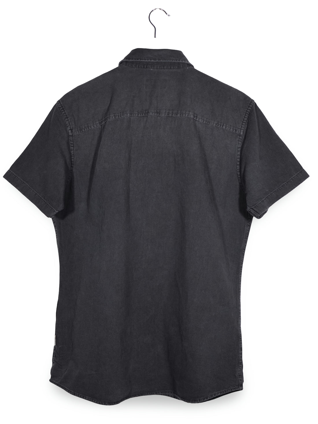 Camasa Jack & Jones negru spălăcit mărime L vedere din spate second-hand premium