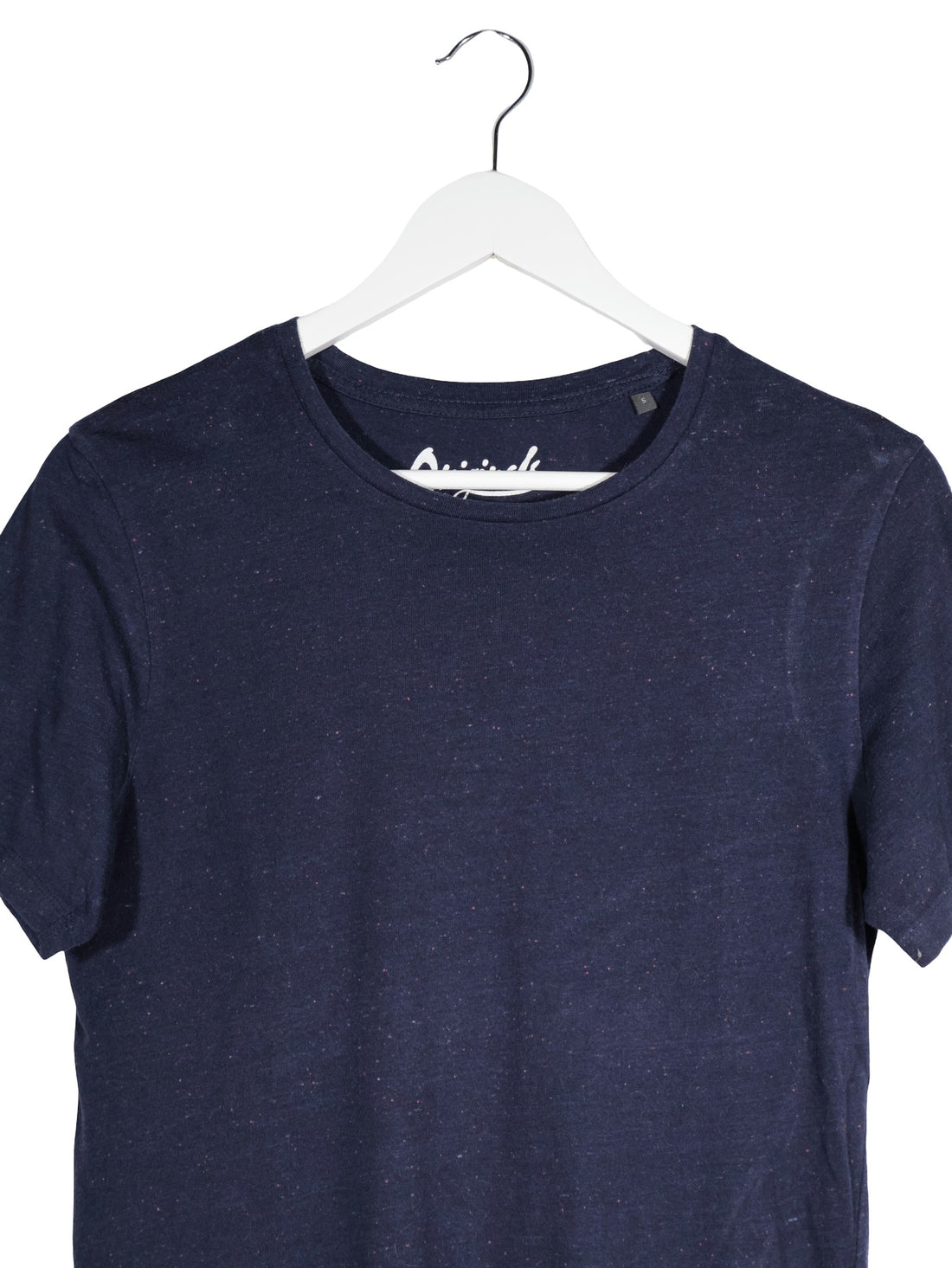 Tricou Jack & Jones bleumarin mărime S detaliu material și croială second-hand premium