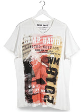 Tricou Camp David alb mărime L vedere din față second-hand premium
