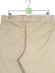 Pantaloni scurti Dickies bej mărime L detaliu material și croială second-hand premium