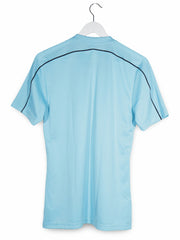 Tricou adidas albastru deschis mărime S vedere din spate second-hand premium
