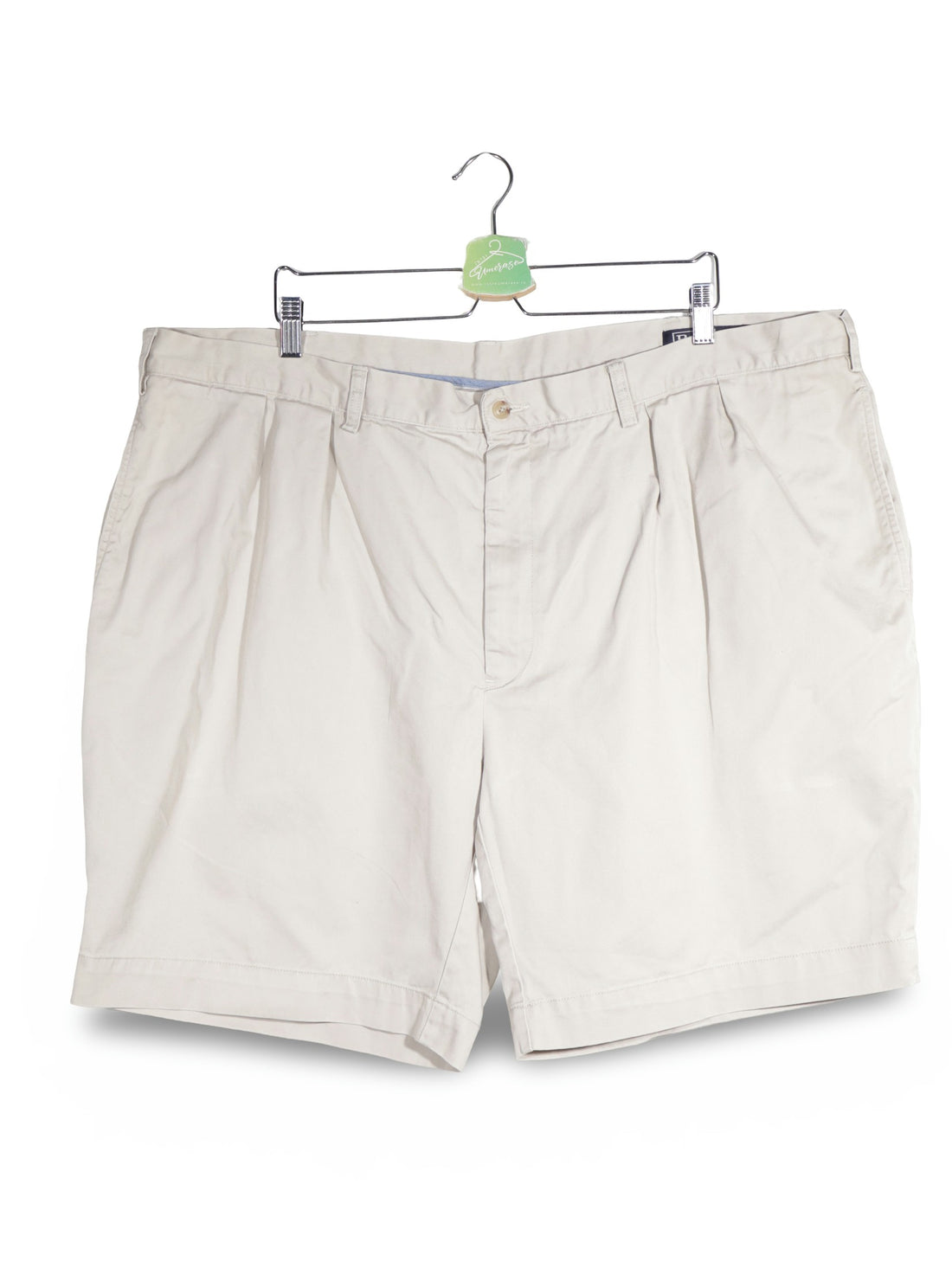 Pantaloni scurti Polo Ralph Lauren bej deschis mărime 4XL+ vedere din față second-hand premium