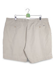 Pantaloni scurti Polo Ralph Lauren bej deschis mărime 4XL+ detaliu material și croială second-hand premium