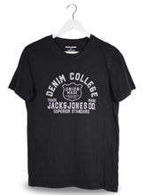 Tricou Jack&Jones negru mărime S vedere din față second-hand premium