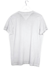 Tricou Tommy Hilfiger gri deschis mărime XL vedere din spate second-hand premium