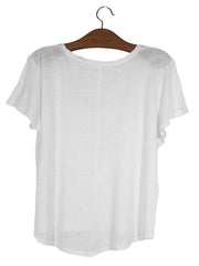 Tricou JOSEPH JANARD alb mărime XL vedere din spate second-hand premium
