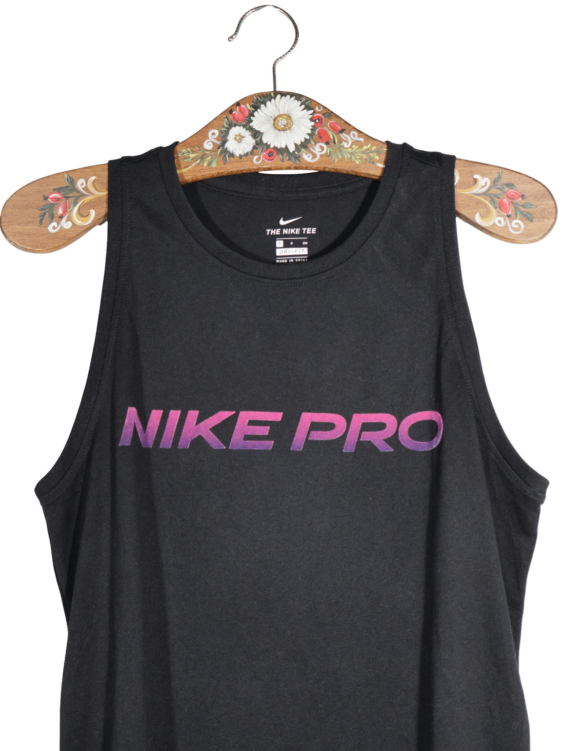 Maiou Nike negru mărime S detaliu material și croială second-hand premium