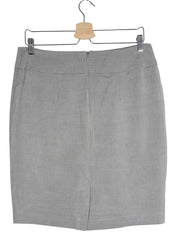 Fusta Ann Taylor gri mărime M vedere din spate second-hand premium