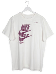 Tricou Nike alb mărime L vedere din față second-hand premium