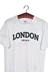 Tricou - NIKE alb din bumbac cu imprimeu London – S – Bărbați - detaliu