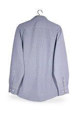 Cămașă - CHARLES TYRWHITT alb-albastră din bumbac cu microimprimeu geometric – L – Bărbați - spate