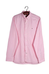 Cămașă - Tommy Hilfiger roz pal din bumbac cu croială regular fit – M – Bărbați - fata
