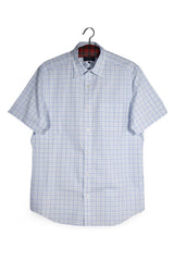 Cămașă - CHARLES TYRWHITT albastru deschis din bumbac cu carouri fine – M – Bărbați - fata