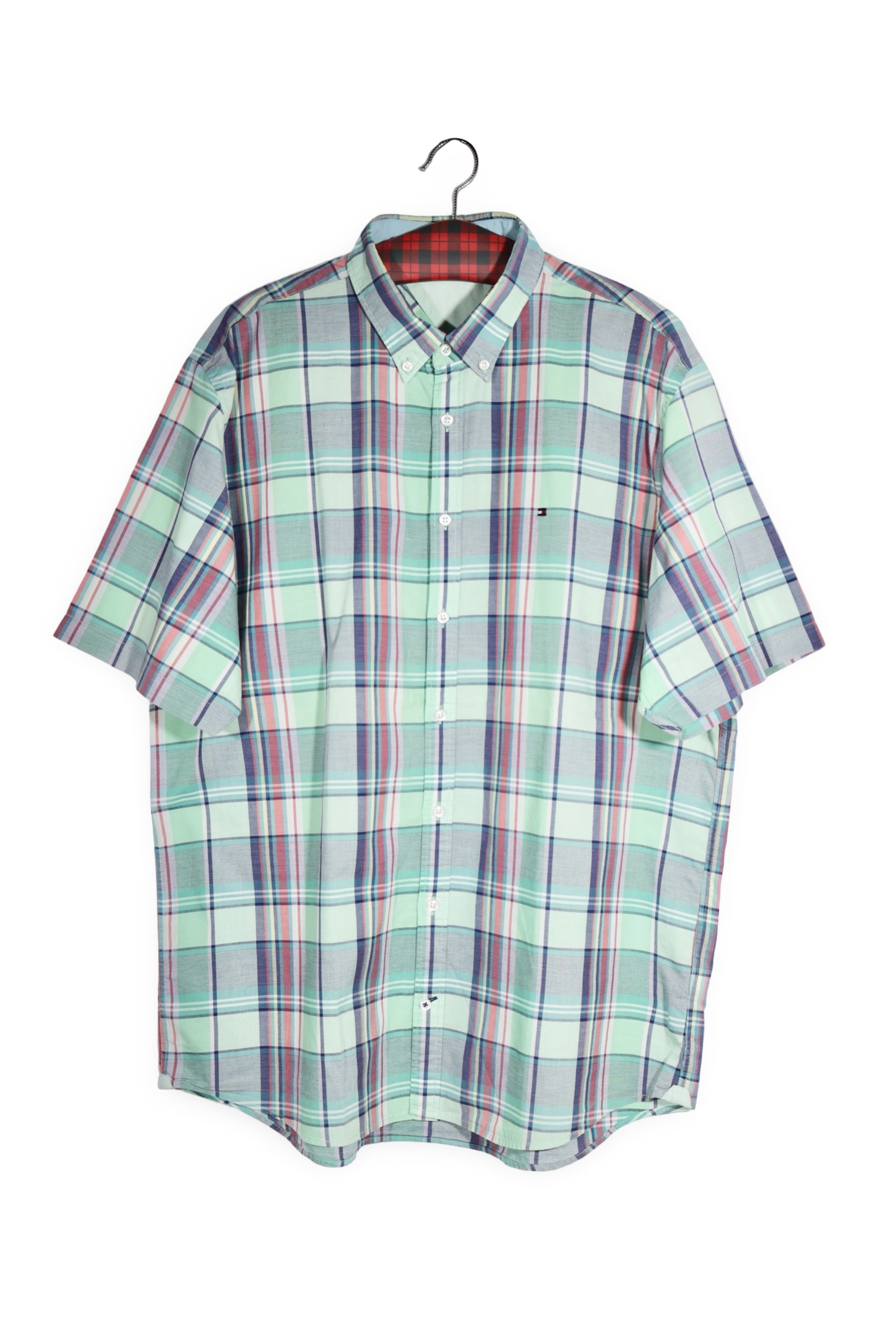Cămașă - Tommy Hilfiger în carouri pastel din bumbac – XXL – Bărbați - fata