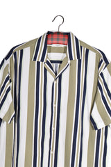 Cămașă - JACK&JONES albă cu dungi verticale din bumbac – L – Bărbați - detaliu