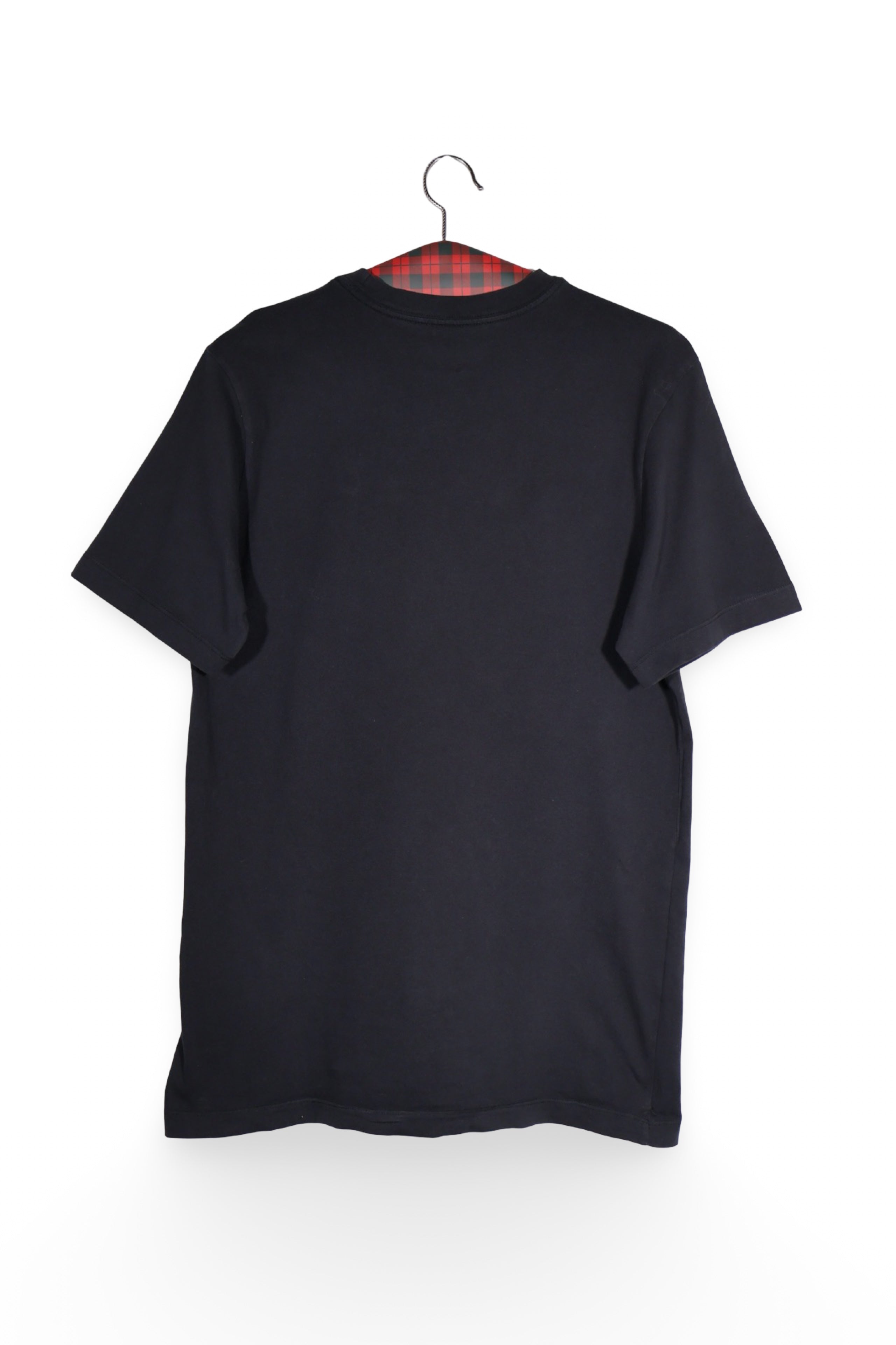 Tricou - NIKE negru din bumbac cu logo brodat pe piept – M – Bărbați - spate