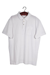 Tricou - Tom Tailor alb din bumbac cu guler polo – XL – Bărbați - fata