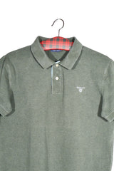 Tricou - GANT verde masliniu din bumbac cu croiala casual – L – Femei - detaliu