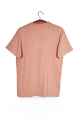 Tricou - NIKE roz prafuit din bumbac cu logo discret – M – Bărbați - spate