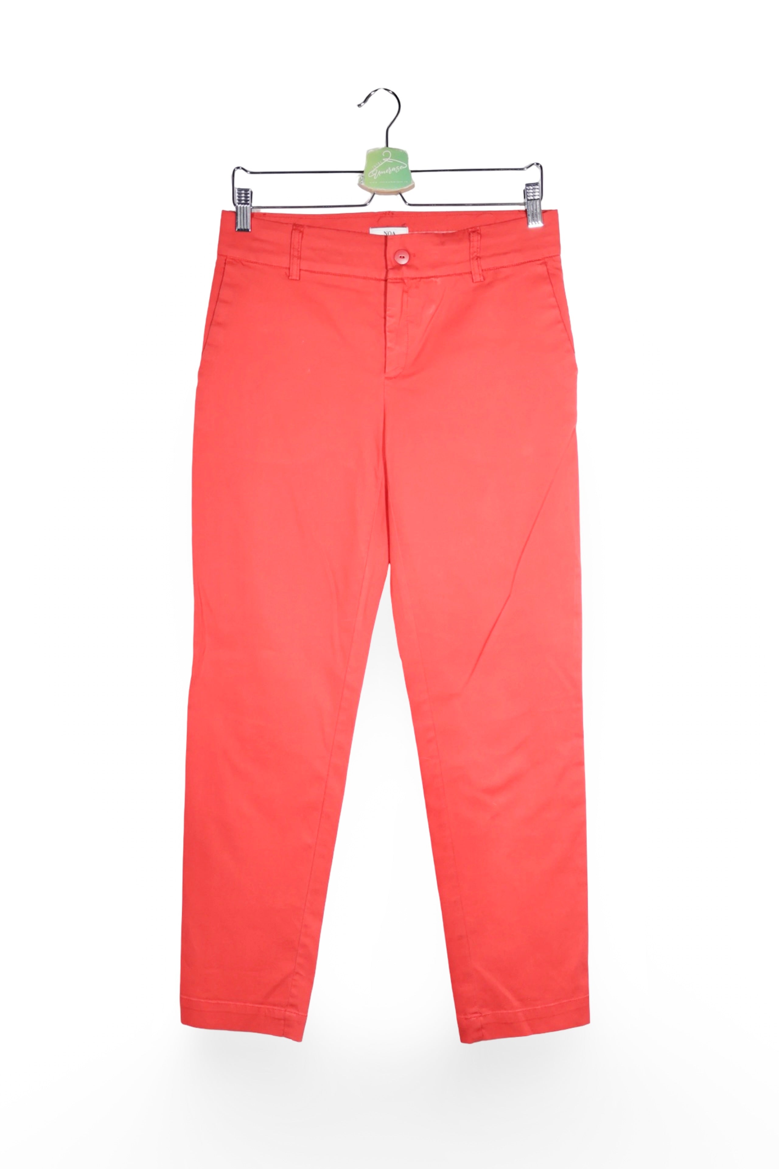 Pantaloni - Noa Noa corai din bumbac cu croială dreaptă – S – Femei - fata