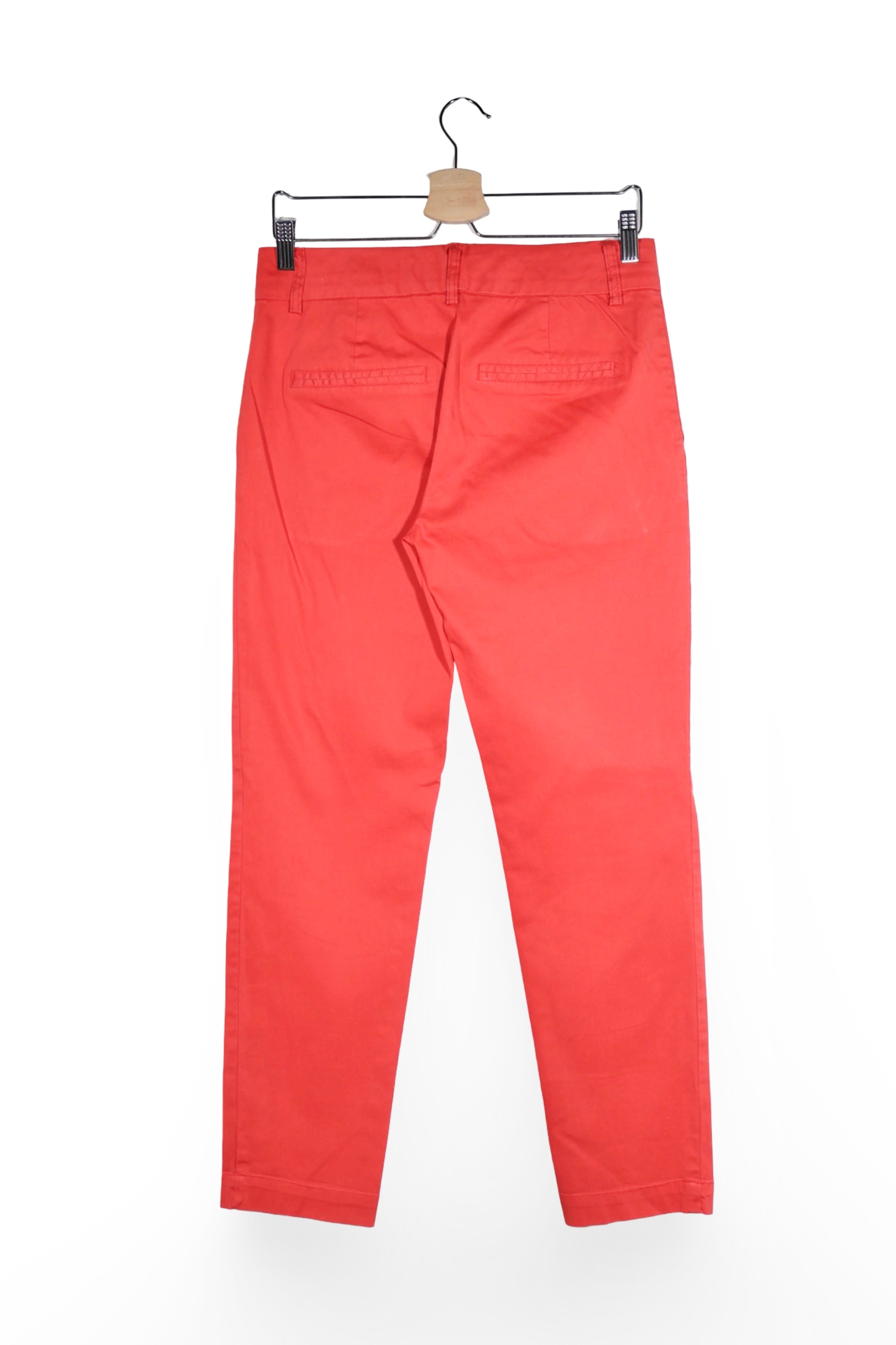 Pantaloni - Noa Noa corai din bumbac cu croială dreaptă – S – Femei - spate