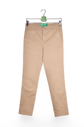 Pantaloni - Benetton bej din bumbac cu croiala dreapta – M – Femei - fata