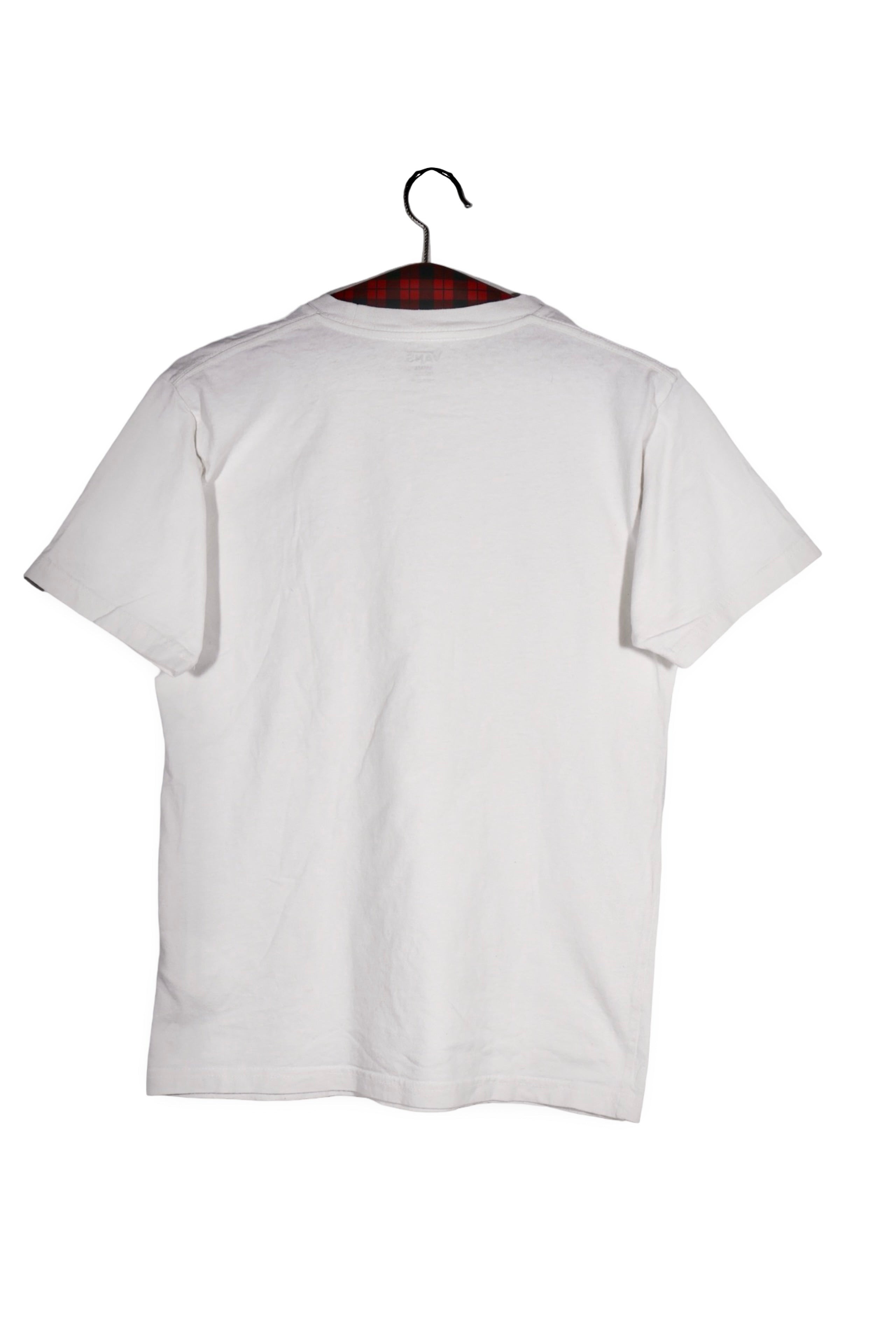 Tricou - VANS alb din bumbac cu logo brodat – S – Femei - spate