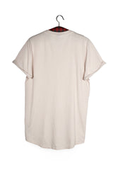 Tricou - G-STAR alb murdar din bumbac cu croială relaxată – M – Bărbați - spate