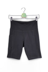 Pantaloni scurți - Champion negri elastici cu talie inalta – S – Femei - fata
