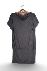 Rochie - Naketano gri inchis din jerseu cu croiala relaxata – L – Femei - fata