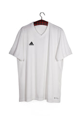 Tricou - Adidas alb din poliester cu croială lejeră – XL – Bărbați - fata