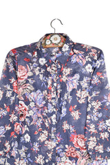 Cămașă - Gerry Weber bleumarin cu imprimeu floral multicolor – S – Femei - detaliu