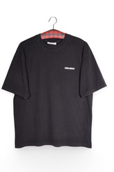 Tricou - Alte Branduri negru din bumbac organic cu logo discret – L – Bărbați - fata