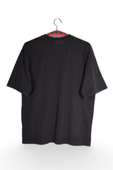 Tricou - Alte Branduri negru din bumbac organic cu logo discret – L – Bărbați - spate