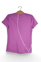 Tricou - PUMA violet cu croială sport și detalii reflective – S – Femei - spate