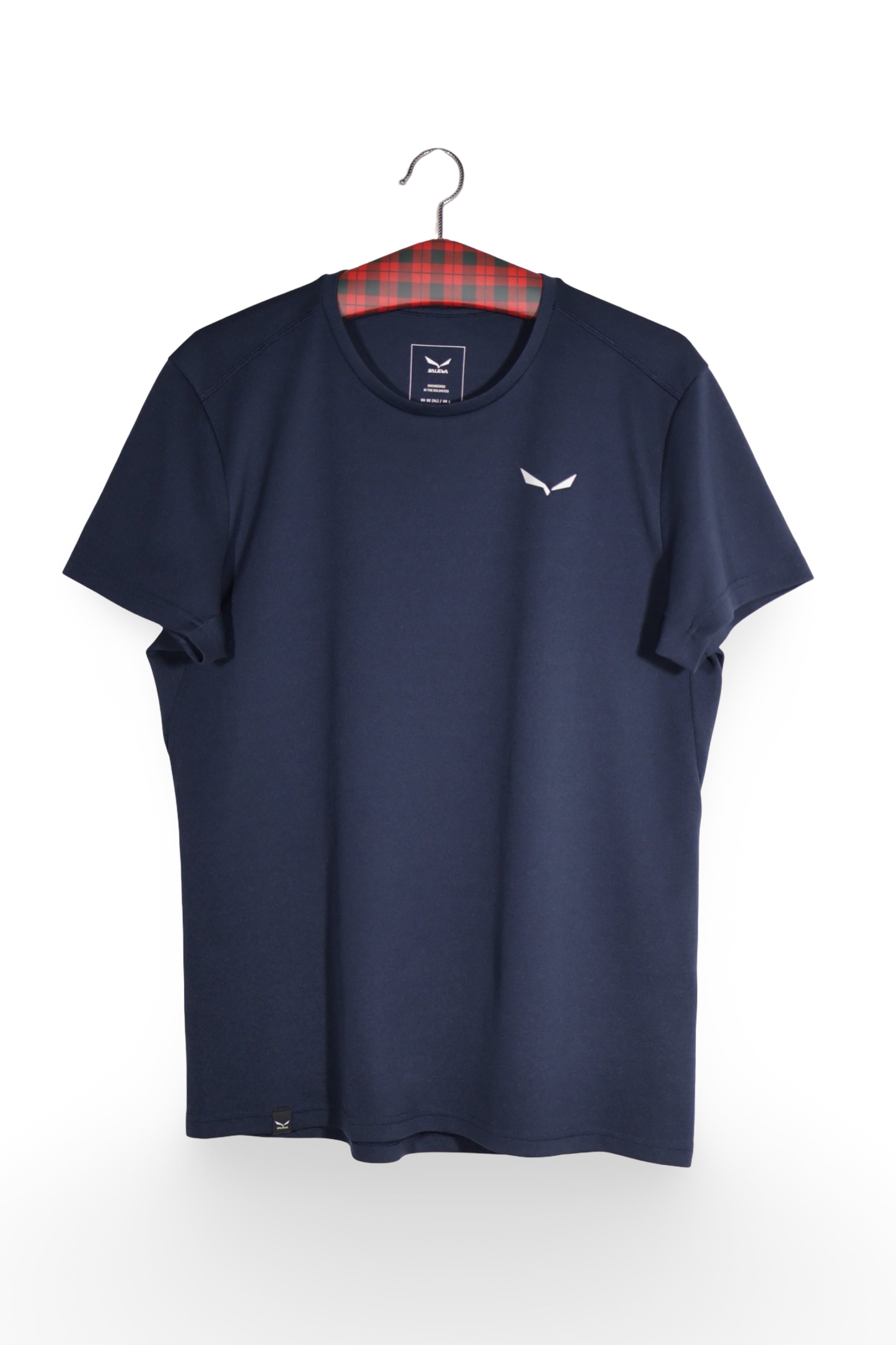 Tricou - SALEWA bleumarin din material tehnic cu croială sport – L – Bărbați - fata