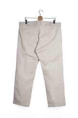 Pantaloni - Dressmann bej din bumbac cu croială dreaptă – XXL – Bărbați - spate