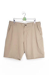 Pantaloni scurți - Wrangler bej din poliester cu croială relaxată – L – Bărbați - fata