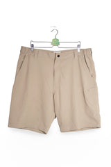 Pantaloni scurți - Wrangler bej din poliester cu croială relaxată – L – Bărbați - fata