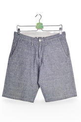 Pantaloni scurți - Carhartt gri-albaștri din bumbac cu croială lejeră – S – Bărbați - fata