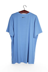 Tricou - NIKE albastru deschis din amestec tehnic cu croială lejeră – XL – Bărbați