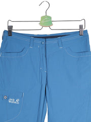 Pantaloni scurti Jack Wolfskin albastru mărime S detaliu material și croială second-hand premium