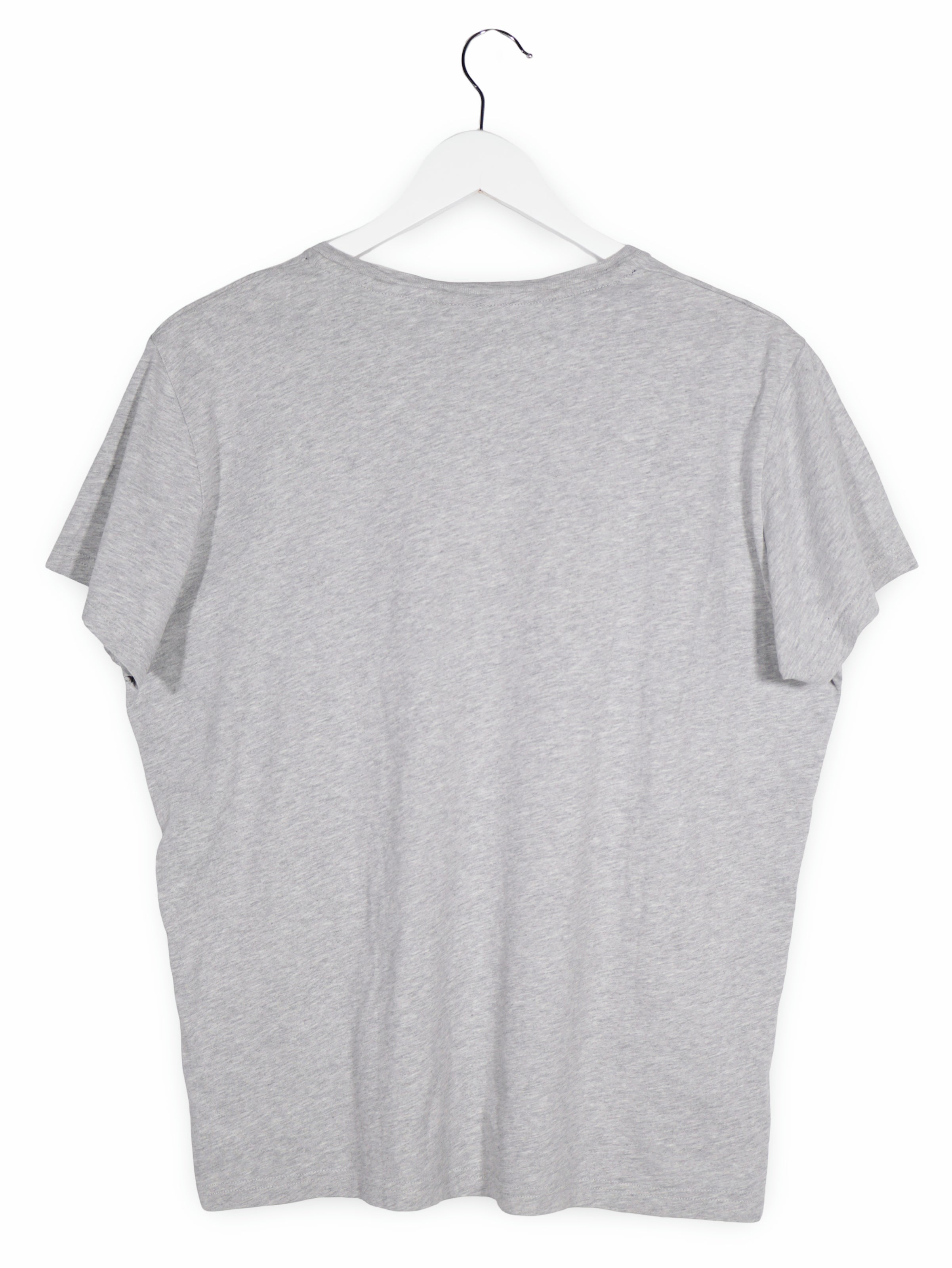 Tricou GANT gri deschis mărime L vedere din spate second-hand premium