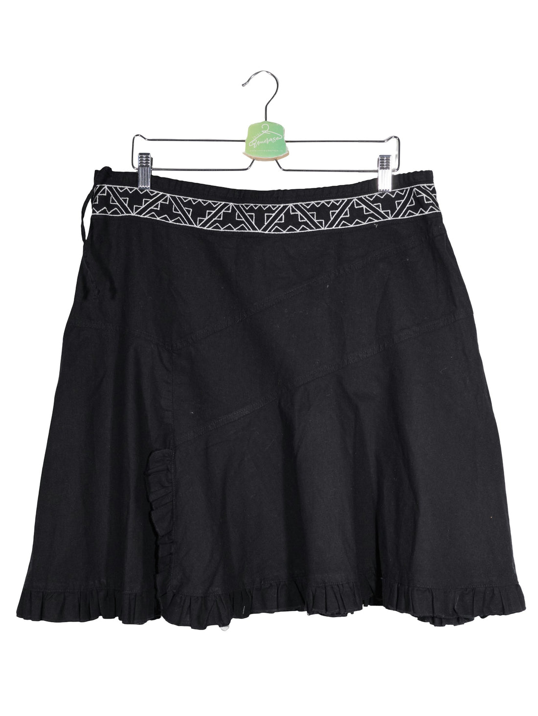 Fusta Alte branduri negru mărime XXL vedere din față second-hand premium